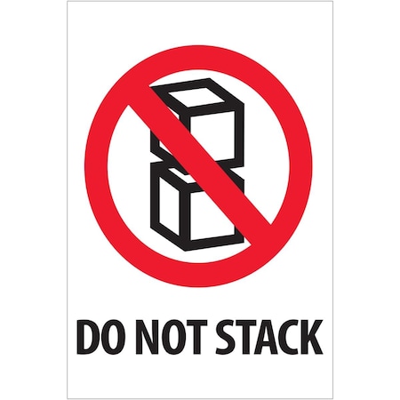 Officespace 4 x 6 in. Do Not Stack Labels OF3361033